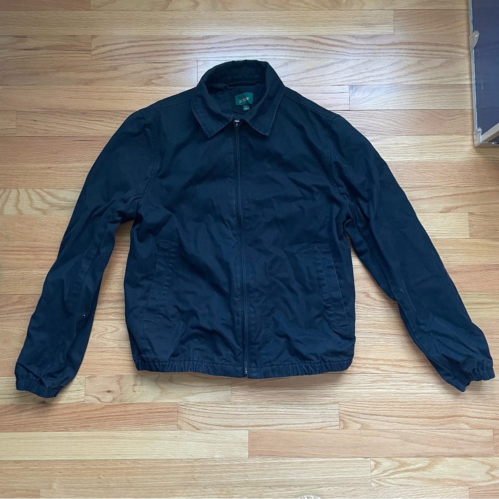 J. Crew Men's Classic Black Windbreaker